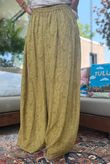 Tasha Damask Bloom Pant Deep Olive